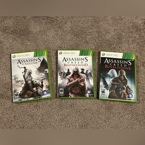 Assassin's Creed Xbox 360 Game Bundle - Lot of 3
